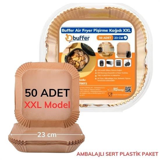 50 Adet Air Fryer Pişirme Kağıdı Tek Kullanımlık 23 Cm Kare Pişirme Kağıdı XXL 50 Adet Air Fryer Pişirme Kağıdı Tek Kullanımlık 23 Cm Kare Pişirme Kağıdı XXL