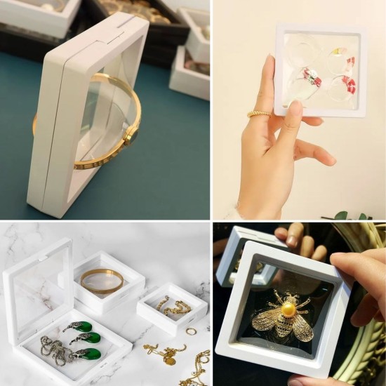 7x7 cm Standlı 3D Takı Ziynet Hatıra Koleksiyon Saklama Kutusu Şeffaf Film Çerçevesi 7x7 cm Standlı 3D Takı Ziynet Hatıra Koleksiyon Saklama Kutusu Şeffaf Film Çerçevesi