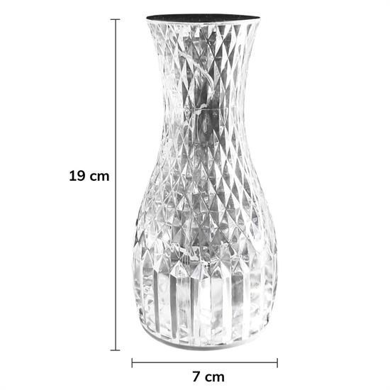 Sürahi Model USB Şarjlı Kumandalı 16 Farklı Işık Modlu Masa Üstü Kristal Akrilik Lamba Led Sürahi Model USB Şarjlı Kumandalı 16 Farklı Işık Modlu Masa Üstü Kristal Akrilik Lamba Led