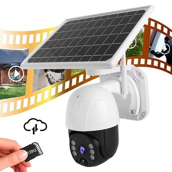 Solar Panelli Su Geçirmez Gece Görüş Destekli Wifi Bağlantılı Güvenlik Kamerası Solar Panelli Su Geçirmez Gece Görüş Destekli Wifi Bağlantılı Güvenlik Kamerası