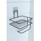 Kendiliğinden Yapışkanlı Tuvalet Kağıdı Tutacağı ve Yedek Raf - Siyah Modern Metal Tasarım Kendiliğinden Yapışkanlı Tuvalet Kağıdı Tutacağı ve Yedek Raf - Siyah Modern Metal Tasarım