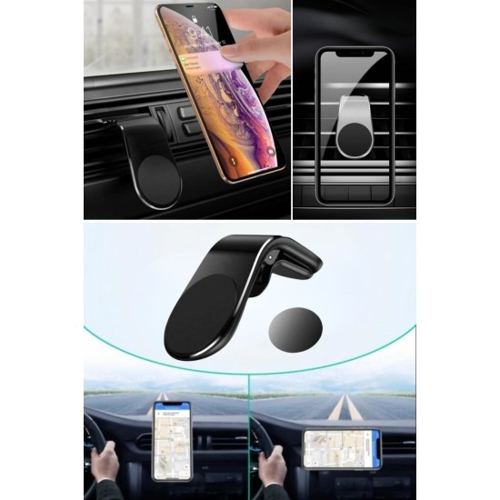 Havalanndırma Izgarasına Takılabilen Mandallı Mıknatıslı Oto Araç Içi Manyetik Telefon Tutucu Havalanndırma Izgarasına Takılabilen Mandallı Mıknatıslı Oto Araç Içi Manyetik Telefon Tutucu