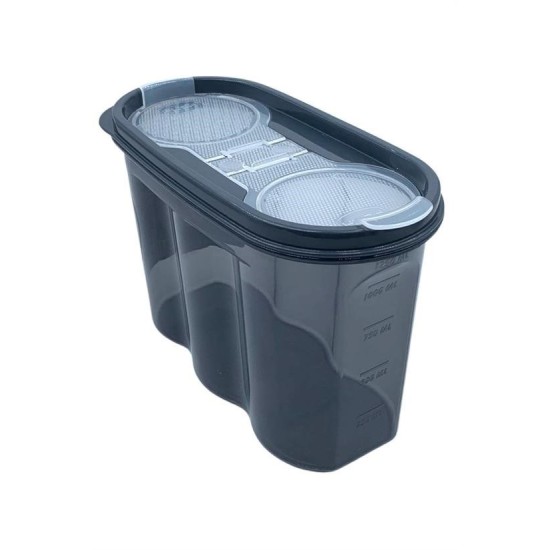 2 Kapaklı Ölçekli Erzak Saklama Kabı - 1,2 Litre - SA930 2 Kapaklı Ölçekli Erzak Saklama Kabı - 1,2 Litre - SA930