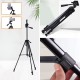 Telefon ve Fotoğraf Makinası Takılabilen Bluetooth Kumandalı 146 cm Tripod Telefon ve Fotoğraf Makinası Takılabilen Bluetooth Kumandalı 146 cm Tripod