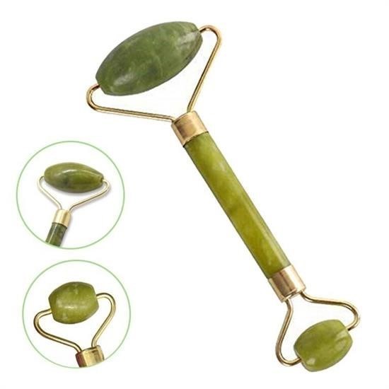 Özel Süngerli Kutusunda Kırılmaz Çift Taraflı 2li Cilt Yüz Masaj Aleti Jade Roller Yeşim Taş Özel Süngerli Kutusunda Kırılmaz Çift Taraflı 2li Cilt Yüz Masaj Aleti Jade Roller Yeşim Taş