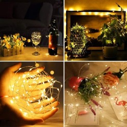 Sarı Peri LED Flaşlı Işık – 3 Metre Dekoratif Oda ve Organizasyon Aydınlatması