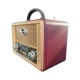 Retro, Nostaljik, Ahşap Tasarım Bluetooth Hoparlörlü, Şarjlı, Taşınabilir Otantik Tasarımlı FM/AM Destekli Radyo NS8098 Retro, Nostaljik, Ahşap Tasarım Bluetooth Hoparlörlü, Şarjlı, Taşınabilir Otantik Tasarımlı FM/AM Destekli Radyo NS8098