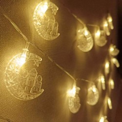 Hilal ve Cami Şekilli 3.5 Metre USB LED Işık – 20 LED’li Dekoratif Ramazan Dekorasyonu ve Ortam Aydınlatması