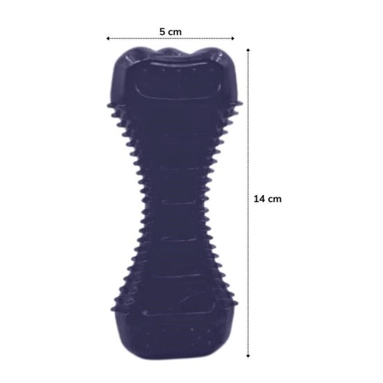 Köpekler İçin Diş Kaşıma Oyuncağı Tırtıklı Yapıda Plastik Dumbell Köpekler İçin Diş Kaşıma Oyuncağı Tırtıklı Yapıda Plastik Dumbell