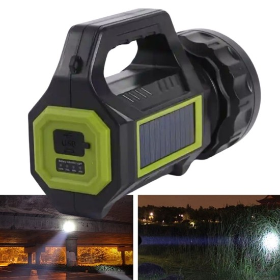 Şarjlı LED El Feneri 10W Taşınabilir Acil Durum Lambası USB Şarjlı & Yan COB Işıklı Şarjlı LED El Feneri 10W Taşınabilir Acil Durum Lambası USB Şarjlı & Yan COB Işıklı