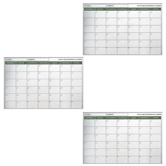 Manyetik Yapışkanlı Bir Aylık Program Planlayıcı Takvim 85x56 cm Manyetik Yapışkanlı Bir Aylık Program Planlayıcı Takvim 85x56 cm
