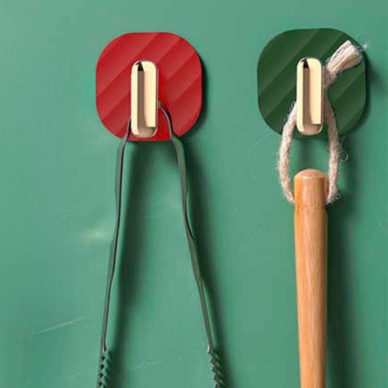 2li Yapışkanlı Retro Askılık Dolap Kapak Kulpu Yeşil 2li Yapışkanlı Retro Askılık Dolap Kapak Kulpu Yeşil