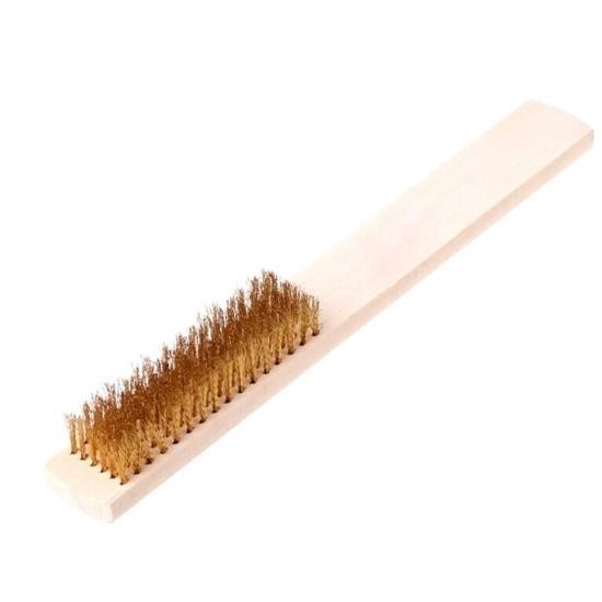 Metal Telli Fırça Ahşap Saplı Pas Kir Sökme Temizleme Fırçası Metal Telli Fırça Ahşap Saplı Pas Kir Sökme Temizleme Fırçası