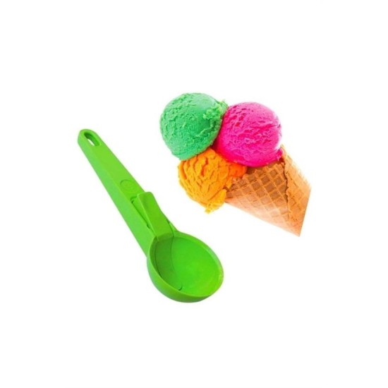 Pratik Mandallı Plastik Dondurma Servis Sunum Kepçesi Kaşığı Pratik Mandallı Plastik Dondurma Servis Sunum Kepçesi Kaşığı