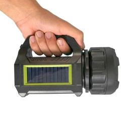 Şarjlı LED El Feneri 10W Taşınabilir Acil Durum Lambası USB Şarjlı & Yan COB Işıklı