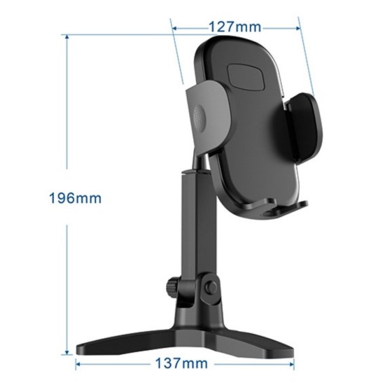 Masaüstü Telefon Standı 360 Derece Dönebilen Başlıklı Ayaklı Telefon Tripodu Masaüstü Telefon Standı 360 Derece Dönebilen Başlıklı Ayaklı Telefon Tripodu