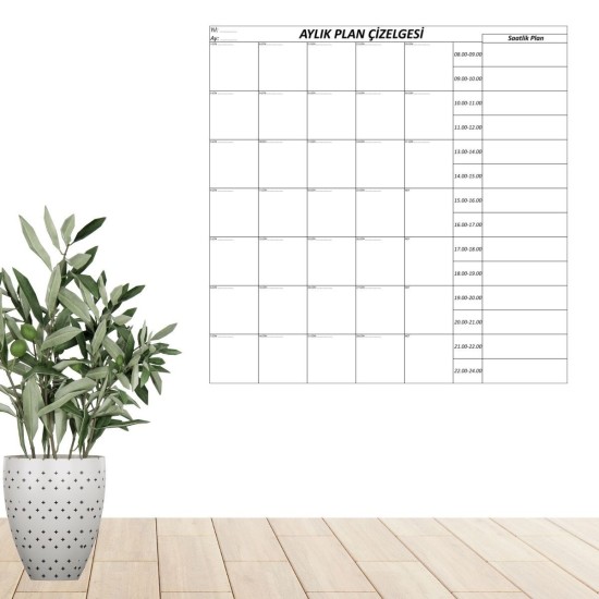 Aylık Planlayıcı Manyetik Duvar Stickerı Takvim Plan Çizelgesi Aylık Planlayıcı Manyetik Duvar Stickerı Takvim Plan Çizelgesi