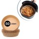 50 Adet Air Fryer Pişirme Kağıdı Tek Kullanımlık Hava Fritöz Yağ Geçirmez Yapışmaz Tabak Model 50 Adet Air Fryer Pişirme Kağıdı Tek Kullanımlık Hava Fritöz Yağ Geçirmez Yapışmaz Tabak Model