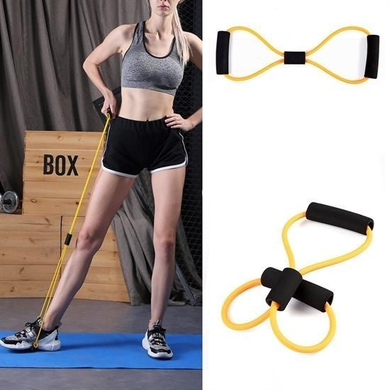 8 Şeklinde Direnç Bandı Yoga Plates Ve Vücut Geliştirme Egzersiz Bandı 8 Şeklinde Direnç Bandı Yoga Plates Ve Vücut Geliştirme Egzersiz Bandı