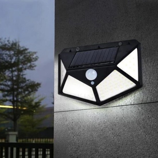 100 Ledli 3 Farklı Aydınlatma Ayarlı Solar Güneş Enerjili Hareket Sensörlü Bahçe Duvar Lambası 100 Ledli 3 Farklı Aydınlatma Ayarlı Solar Güneş Enerjili Hareket Sensörlü Bahçe Duvar Lambası