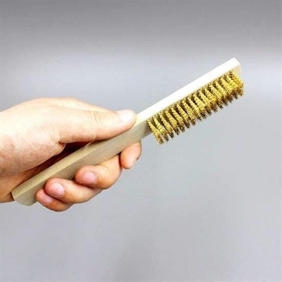 Metal Telli Fırça Ahşap Saplı Pas Kir Sökme Temizleme Fırçası Metal Telli Fırça Ahşap Saplı Pas Kir Sökme Temizleme Fırçası