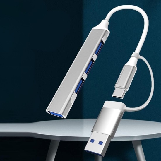 4 Port'lu Bağlantı İstasyonu Ultra İnce USB Bölücü TYPE-C tipi Çoklu Arayüz Adaptörü Multi Usb Çoklayıcı 4 Port'lu Bağlantı İstasyonu Ultra İnce USB Bölücü TYPE-C tipi Çoklu Arayüz Adaptörü Multi Usb Çoklayıcı