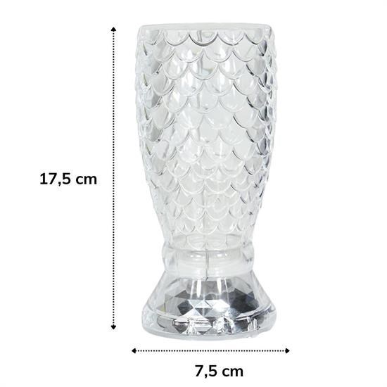 Balık Süzgeç Model USB Şarjlı Kumandalı 16Farklı Işık Modlu Masa Üstü Kristal Akrilik Led Balık Süzgeç Model USB Şarjlı Kumandalı 16Farklı Işık Modlu Masa Üstü Kristal Akrilik Led