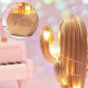 Led Işıklı Sevimli Kaktüs Dekoratif Masa Lambası Mini Biblo Gece Lambası-GOLD Led Işıklı Sevimli Kaktüs Dekoratif Masa Lambası Mini Biblo Gece Lambası-GOLD
