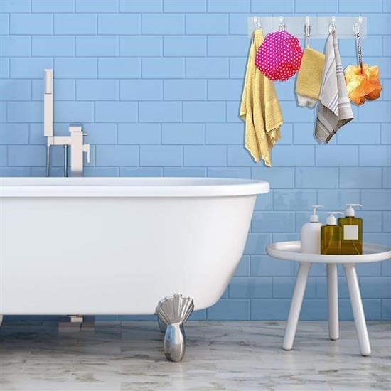 5'li Güçlü Yapışkanlı Şeffaf Duvar Askısı Banyo Mutfak Düzenleyici Pratik Askılık 5'li Güçlü Yapışkanlı Şeffaf Duvar Askısı Banyo Mutfak Düzenleyici Pratik Askılık