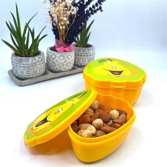 2'li İç İçe Geçebilen Armut Model Saklama ve Beslenme Kabı Seti (550 ml + 250 ml) 2'li İç İçe Geçebilen Armut Model Saklama ve Beslenme Kabı Seti (550 ml + 250 ml)
