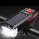Solar Enerjili USB ile Şarj Edilebilir Ledli Bisiklet Feneri Kornalı ve Su Geçirmez Far Solar Enerjili USB ile Şarj Edilebilir Ledli Bisiklet Feneri Kornalı ve Su Geçirmez Far