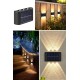 6 Ledli Solar Güneş Enerjili Aplik Led, Dekoratif Duvar Monteli Gün Işığı Led