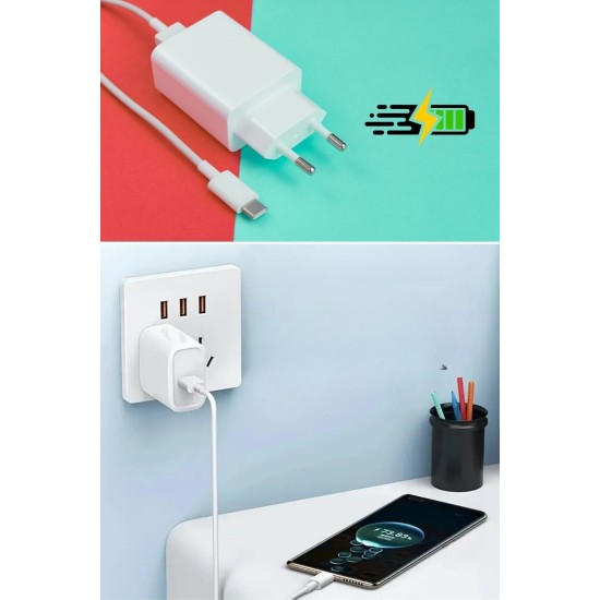 120W USB Hızlı Type C Uçlu Kablolu Şarj Aleti 120W USB Hızlı Type C Uçlu Kablolu Şarj Aleti