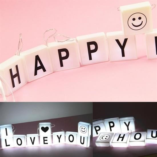 10lu Lightbox Işıklı Harf Mesaj Panosu Dekoratif Harf Işık Zinciri 10lu Lightbox Işıklı Harf Mesaj Panosu Dekoratif Harf Işık Zinciri