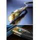 Led Işık Uçlu Sağlam İp Kablolu USB to Lightning Hızlı Şarj Kablosu