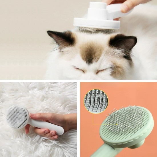Basmalı Kedi Köpek Tüy Toparlayıcı Masaj Etkili Pet Fırçası Basmalı Kedi Köpek Tüy Toparlayıcı Masaj Etkili Pet Fırçası