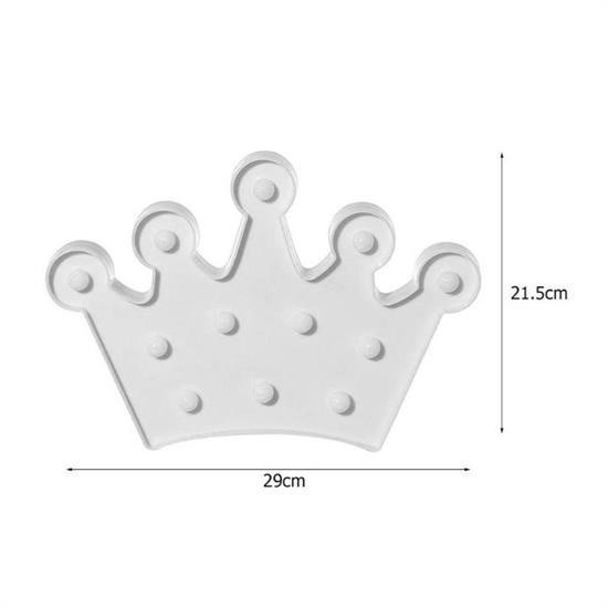 3D Dekoratif Pilli Kraliçe Tacı Model Led Masa ve Gece Lambası 3D Dekoratif Pilli Kraliçe Tacı Model Led Masa ve Gece Lambası