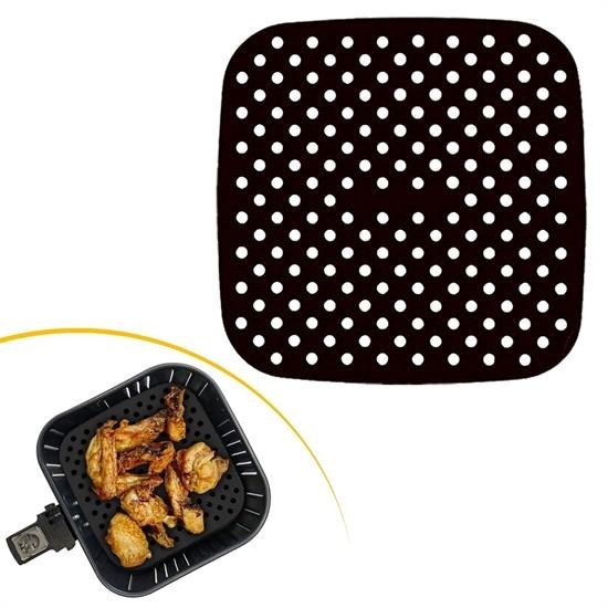 Renkli Isıya Dayanıklı Yıkanılabilir Silikon Fırın Ve Airfryer Kare Pişirme Matı 21,5 Cm Renkli Isıya Dayanıklı Yıkanılabilir Silikon Fırın Ve Airfryer Kare Pişirme Matı 21,5 Cm
