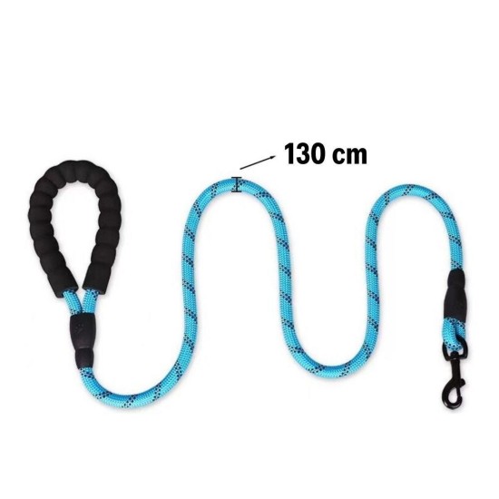 Reflektörlü Fosforlu Köpek Gezdirme Halatı Tasma Kayışı Metal Kancalı 130 cm Reflektörlü Fosforlu Köpek Gezdirme Halatı Tasma Kayışı Metal Kancalı 130 cm