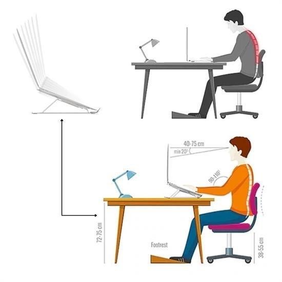 Ayarlanabilir Dizüstü Destek Tabanı Tamamen Katlanabilir Taşınabilir Laptop Yükseltici Ayarlanabilir Dizüstü Destek Tabanı Tamamen Katlanabilir Taşınabilir Laptop Yükseltici
