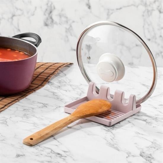 Tencere Kapak Tutuculu Kaşıklıklı Tencere Kapak Standı Pratik Kaşık Kepçe Altlık Düzenleyici Tencere Kapak Tutuculu Kaşıklıklı Tencere Kapak Standı Pratik Kaşık Kepçe Altlık Düzenleyici