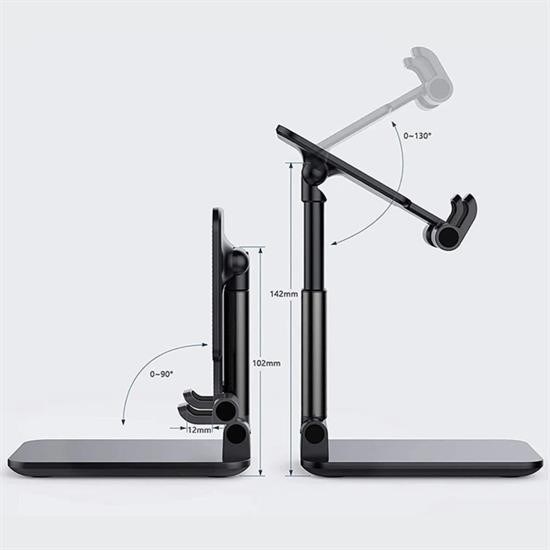 Siyah Aynalı Cep Telefonu Sabitleyici Stand Katlanabilir Ayarlanabilir Telefon Standı Siyah Aynalı Cep Telefonu Sabitleyici Stand Katlanabilir Ayarlanabilir Telefon Standı