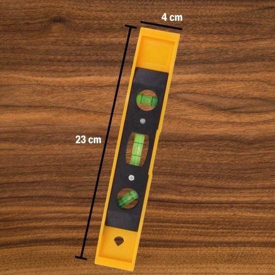 23 cm Uzunluğunda Mini Mıknatıslı Su Terazisi 23 cm Uzunluğunda Mini Mıknatıslı Su Terazisi