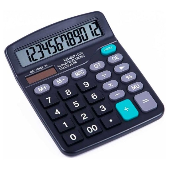 Standart Fonksiyonlu 12 Haneli Geniş LCD Ekran,Pill Masaüstü Hesap Makinesi Standart Fonksiyonlu 12 Haneli Geniş LCD Ekran,Pill Masaüstü Hesap Makinesi
