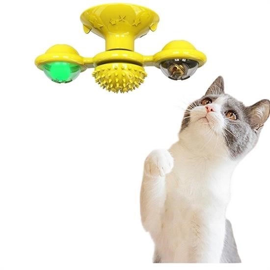 Pet Malzemeleri Vantuzlu Fırıldak Toplu Dönen Şeffaf Depo Tasarım İnteraktif Kedi Oyuncağı Pet Malzemeleri Vantuzlu Fırıldak Toplu Dönen Şeffaf Depo Tasarım İnteraktif Kedi Oyuncağı