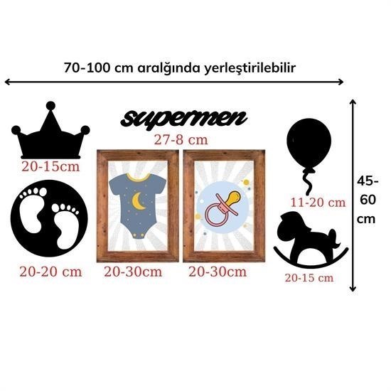 DECO103 Supermen Dekoratif Duvar Süsü Tablo Aksesuar Ahşap Tasarım Hediye Pano Sticker Seti DECO103 Supermen Dekoratif Duvar Süsü Tablo Aksesuar Ahşap Tasarım Hediye Pano Sticker Seti