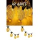 Dekoratif Pilli Pineapple Ananas Pilli Şerit Led Işık (1 Metre) Dekoratif Pilli Pineapple Ananas Pilli Şerit Led Işık (1 Metre)