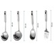 4lü Çelik Kepçe,Süzgeç,Servis Kaşığı,Spatula Mutfak Yemek Hazırlama Servis Seti