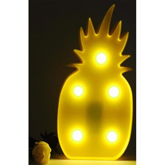 Ananas Şeklinde Ledli Dekoratif Eğlenceli Çocuk Gece Lambası Ananas Şeklinde Ledli Dekoratif Eğlenceli Çocuk Gece Lambası