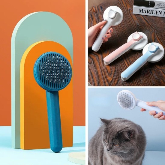 Basmalı Kedi Köpek Tüy Toparlayıcı Masaj Etkili Pet Fırçası Basmalı Kedi Köpek Tüy Toparlayıcı Masaj Etkili Pet Fırçası
